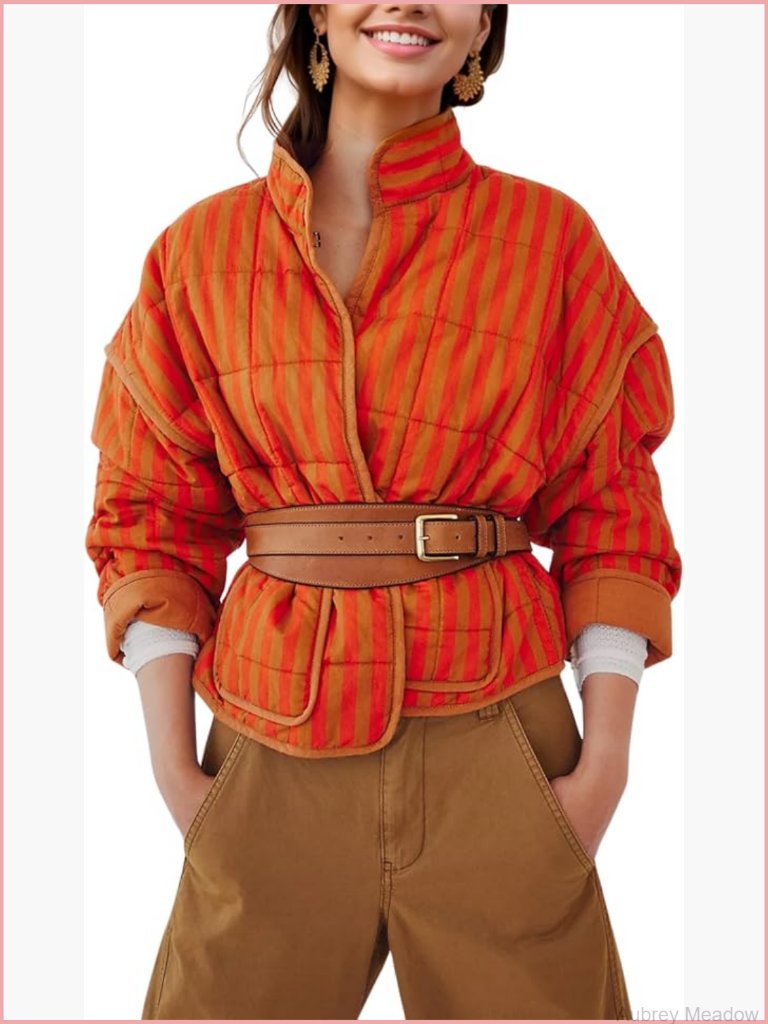 Lightweight Quilted Puffer Cardigan Coat With Pockets